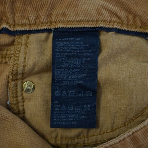 Tommy Hilfiger Brown Corduroy Jeans 6 31/31 Mid‎ Rise - Picture 7 of 7